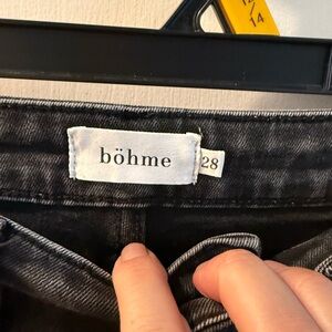 böhme High Rise Jeans in Washed Black